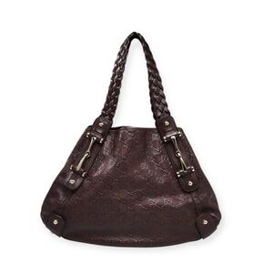 Gucci Brown Guccissima Leather Medium Pelham Shoulder Bag​​​​​